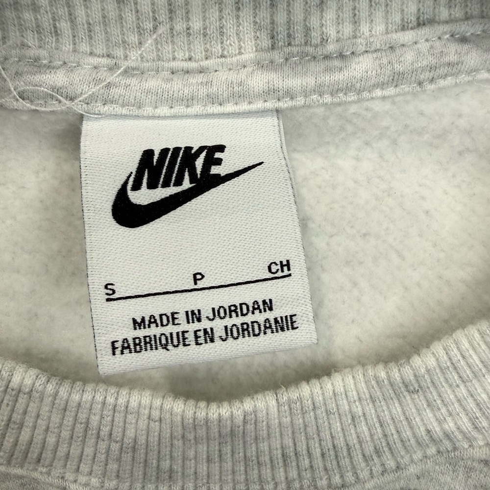 NIKE NEW Phoenix Fleece Crewneck sweatshirt size Small Birch Heather Color - Picture 8 of 8